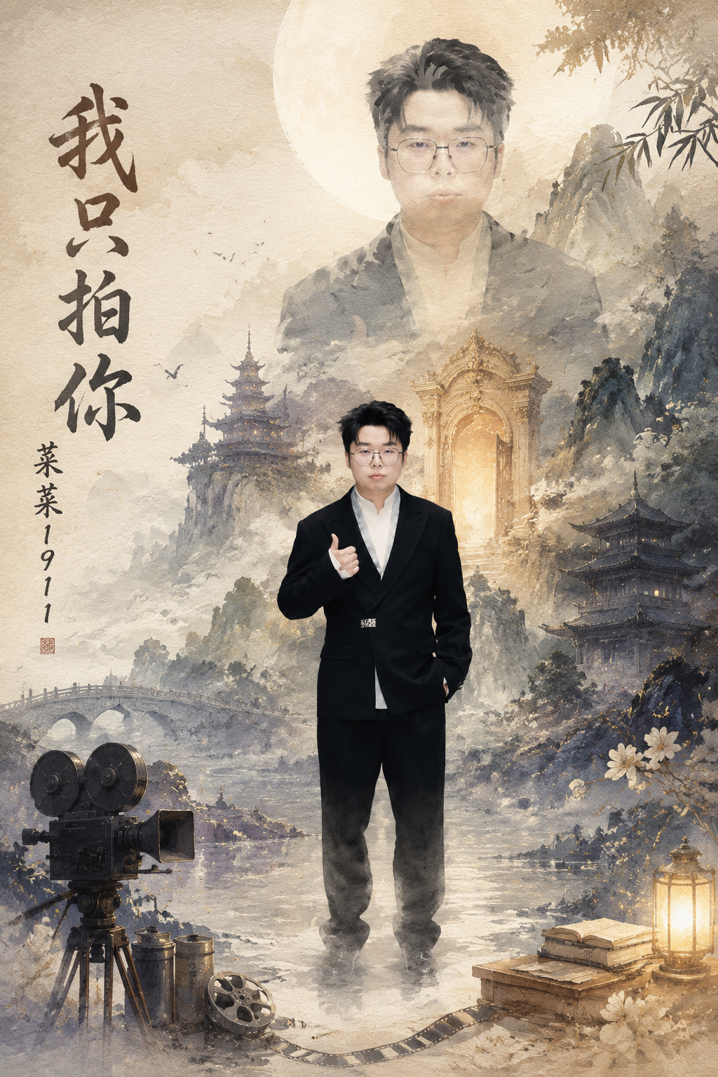 收藏版史诗海报，在参考图人物（完全保…..